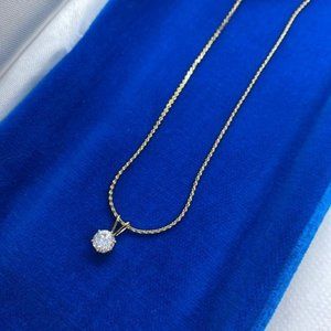 Gold Plated CZ Necklace
